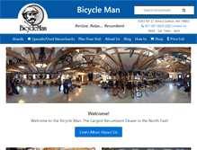 Tablet Screenshot of bicycleman.com